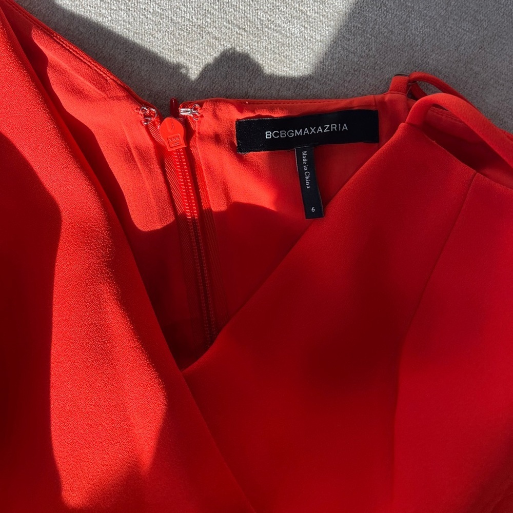 BCBGMaxAzria Red Asymmetrical Dress - Picture 4 of 7